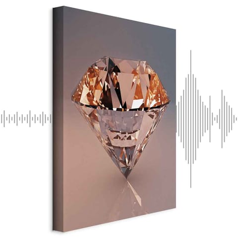 ⁨Obraz - Drogi diament (1-częściowy) pionowy (rozmiar 60x90, wykończenie Akustyczny)⁩ w sklepie Wasserman.eu