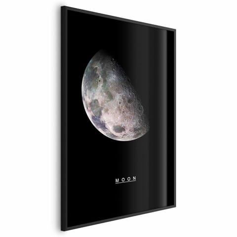 ⁨Plakat - Księżyc (rozmiar 21x30, wykończenie Rama czarna)⁩ w sklepie Wasserman.eu
