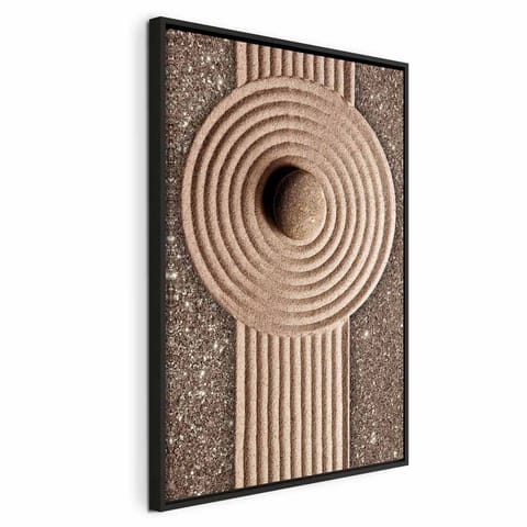 ⁨Obraz - Przepływ energii (1-częściowy) pionowy (rozmiar 80x120, wykończenie W ramie drewnianej czarnej)⁩ w sklepie Wasserman.eu