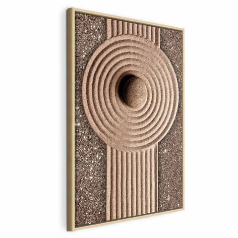 ⁨Obraz - Przepływ energii (1-częściowy) pionowy (rozmiar 80x120, wykończenie W ramie drewnianej naturalnej)⁩ w sklepie Wasserman.eu