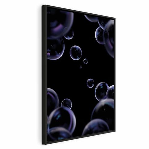 ⁨Obraz - Lekkość bytu (1-częściowy) pionowy (rozmiar 80x120, wykończenie W ramie drewnianej czarnej)⁩ w sklepie Wasserman.eu