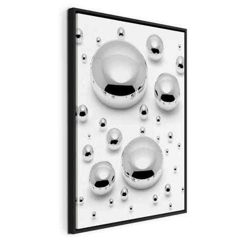 ⁨Obraz - Zaklęte w mrozie (1-częściowy) pionowy (rozmiar 40x60, wykończenie W ramie drewnianej czarnej)⁩ w sklepie Wasserman.eu