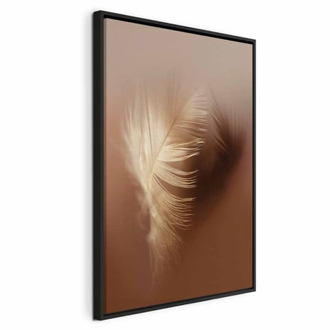 ⁨Obraz - Jesienny puch (1-częściowy) pionowy (rozmiar 40x60, wykończenie W ramie drewnianej czarnej)⁩ w sklepie Wasserman.eu