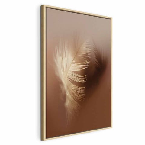 ⁨Obraz - Jesienny puch (1-częściowy) pionowy (rozmiar 60x90, wykończenie W ramie drewnianej naturalnej)⁩ w sklepie Wasserman.eu