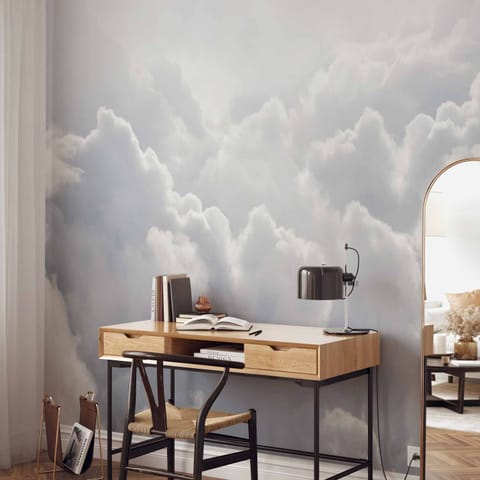 ⁨Self-adhesive wall mural - Lightness of clouds (size 98x70)⁩ at Wasserman.eu