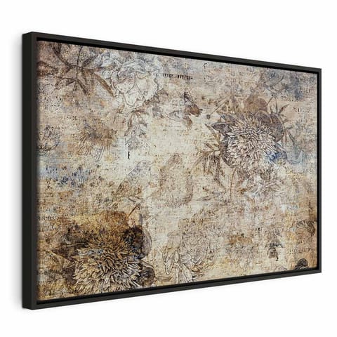 ⁨Obraz - Ukryte piękno (1-częściowy) szeroki (rozmiar 120x80, wykończenie W ramie drewnianej czarnej)⁩ w sklepie Wasserman.eu