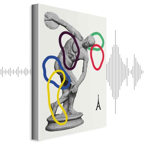 ⁨Obraz - Grafika kolaż (rozmiar 40x60, wykończenie Akustyczny)⁩ w sklepie Wasserman.eu