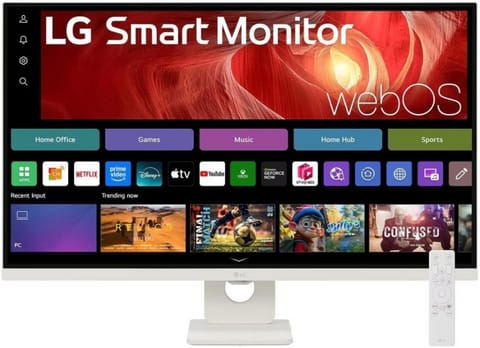 ⁨Monitor LG 32U721SA-W (31.5" /VA /60Hz /3840 x 2160 /Czarny)⁩ w sklepie Wasserman.eu