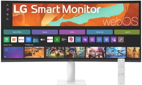 ⁨Monitor LG 34U601SA-W (34" /VA /100Hz /3440 x 1440 /Czarny)⁩ w sklepie Wasserman.eu