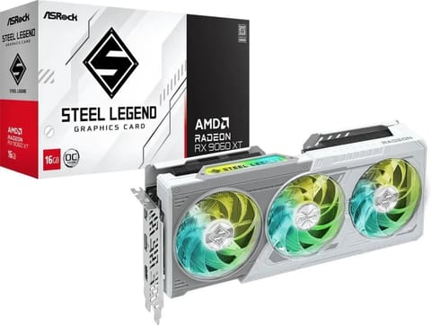 ⁨Karta graficzna ASROCK Radeon RX 9060 XT Steel Legend OC 16GB GDDR6 (RX9060XT SL 16GO)⁩ w sklepie Wasserman.eu