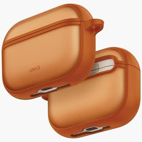 ⁨Etui UNIQ Veren do AirPods Pro 3         pomarańczowy⁩ w sklepie Wasserman.eu