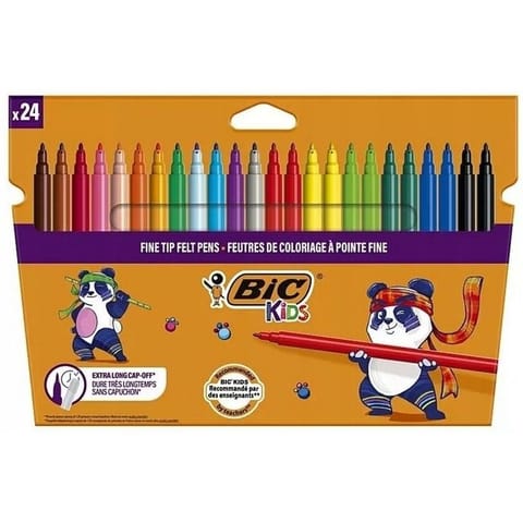 ⁨Flamastry BIC VISA KIDS 24 kolory 520046⁩ w sklepie Wasserman.eu
