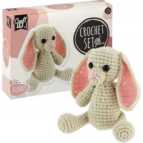 ⁨Zestaw do szydełkowania KRÓLIK 12x9x12cm CR1702/GE GRAFIX⁩ w sklepie Wasserman.eu