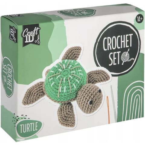 ⁨Zestaw do szydełkowania ŻÓŁWIK 14,5x4x16cm CR1706/GE GRAFIX⁩ w sklepie Wasserman.eu