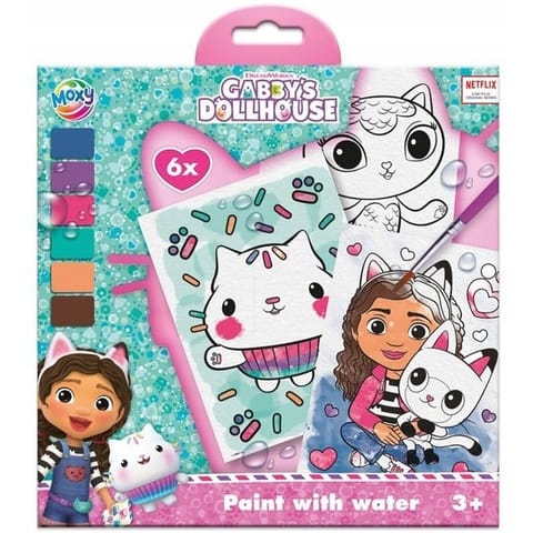 ⁨Kolorowanka wodna Gabbys Dollhouse 6ark. 420700 MOXY⁩ w sklepie Wasserman.eu