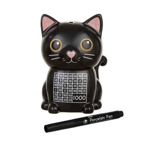 Skarbonka wykreślanka Kot - prezent dla dziecka, prezent dla kociary w sklepie Wasserman.eu