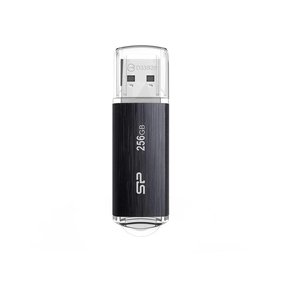 ⁨SILICON POWER Blaze B02 Pendrive USB flash drive 256 GB USB Type-A 3.2 Gen 1 (SP256GBUF3B02V1K) Black⁩ at Wasserman.eu