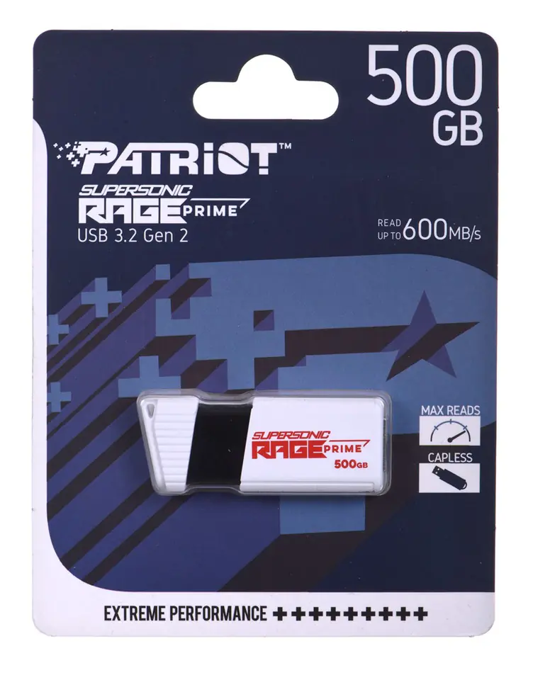 ⁨PATRIOT RAGE PRIME 600 MB/S 512GB USB 3.2 8K IOPS⁩ at Wasserman.eu