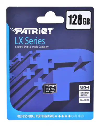 ⁨Patriot LX Series microSDHC 128GB Class 10 UHS-I⁩ w sklepie Wasserman.eu
