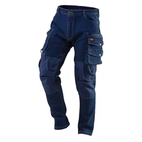 ⁨Spodnie robocze DENIM, wzmocnienia na kolanach, rozmiar M⁩ w sklepie Wasserman.eu