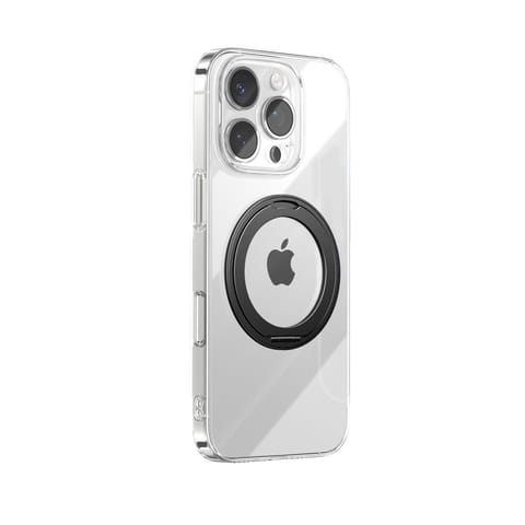 ⁨Etui pokrowiec z ringiem-podstawką 360 na iPhone 16 Pro Max MagSafe - czarne⁩ w sklepie Wasserman.eu