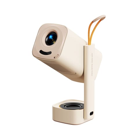 ⁨Projektor multimedialny przenośny składany WiFi BT FullHD 1080p - beżowy⁩ w sklepie Wasserman.eu