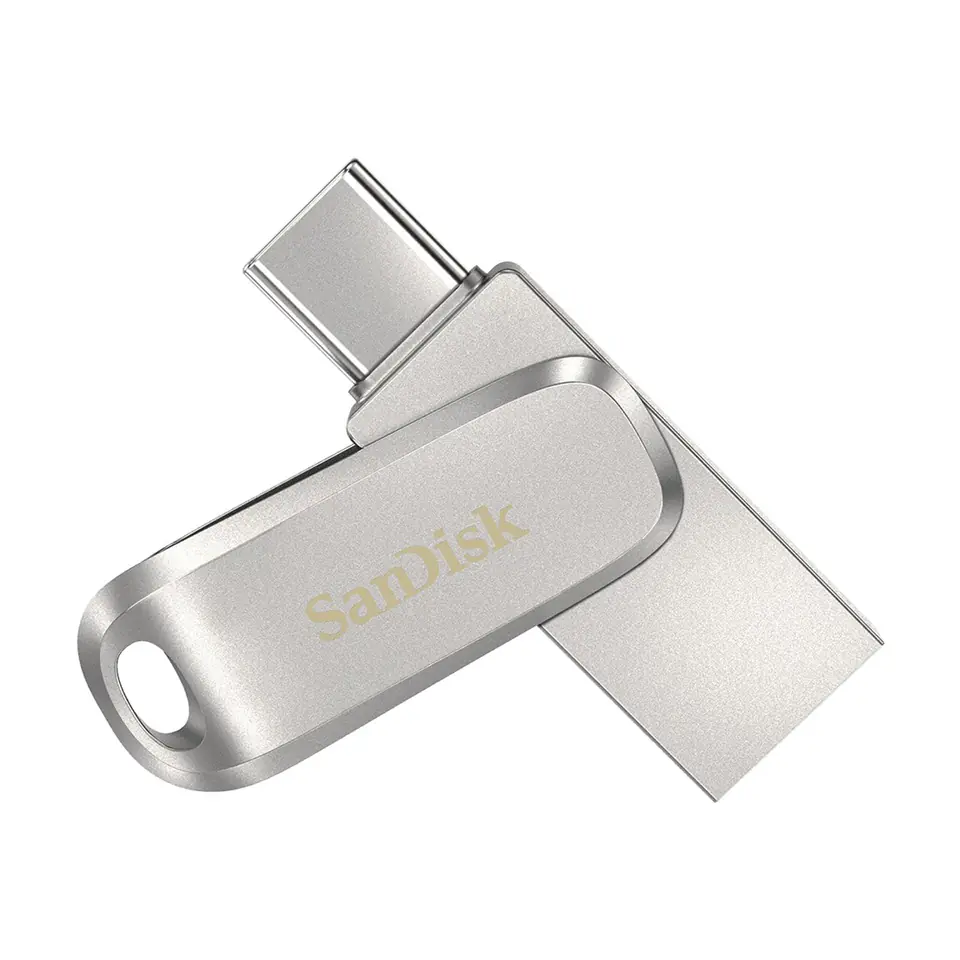 ⁨SanDisk Ultra Dual Drive Luxe USB flash drive 64 GB USB Type-A / USB Type-C 3.2 Gen 1 (3.1 Gen 1) Stainless steel⁩ at Wasserman.eu