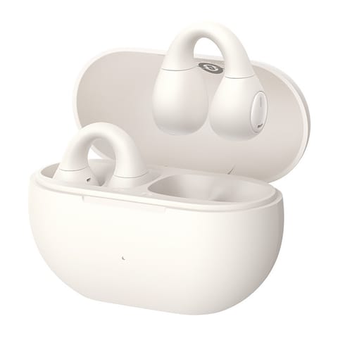 ⁨Słuchawki bezprzewodowe douszne otwarte Bass 15 Clip OWS z kablem USB-C - białe⁩ w sklepie Wasserman.eu