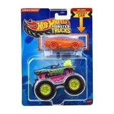 ⁨Hot Wheels Monster Trucks Pojazd 1:64 + Autko⁩ w sklepie Wasserman.eu