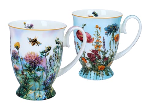 ⁨Kpl. 2 kubków w sercu - L. Lozano, Kwiaty polne (CARMANI)⁩ w sklepie Wasserman.eu