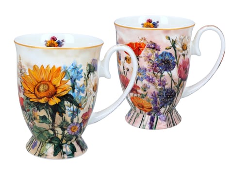 ⁨Kpl. 2 kubków w sercu - L. Lozano, Kwiaty polne (CARMANI)⁩ w sklepie Wasserman.eu