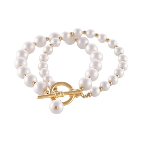 ⁨Bransoletka z pereł z kolekcji Afrodyta Pearls by Klaudia Nieścior (B25/KN/08AU)⁩ w sklepie Wasserman.eu