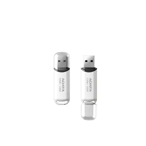 ⁨Pendrive ADATA C906 AC906-32G-RWH (32GB; USB 2.0; kolor biały)⁩ w sklepie Wasserman.eu