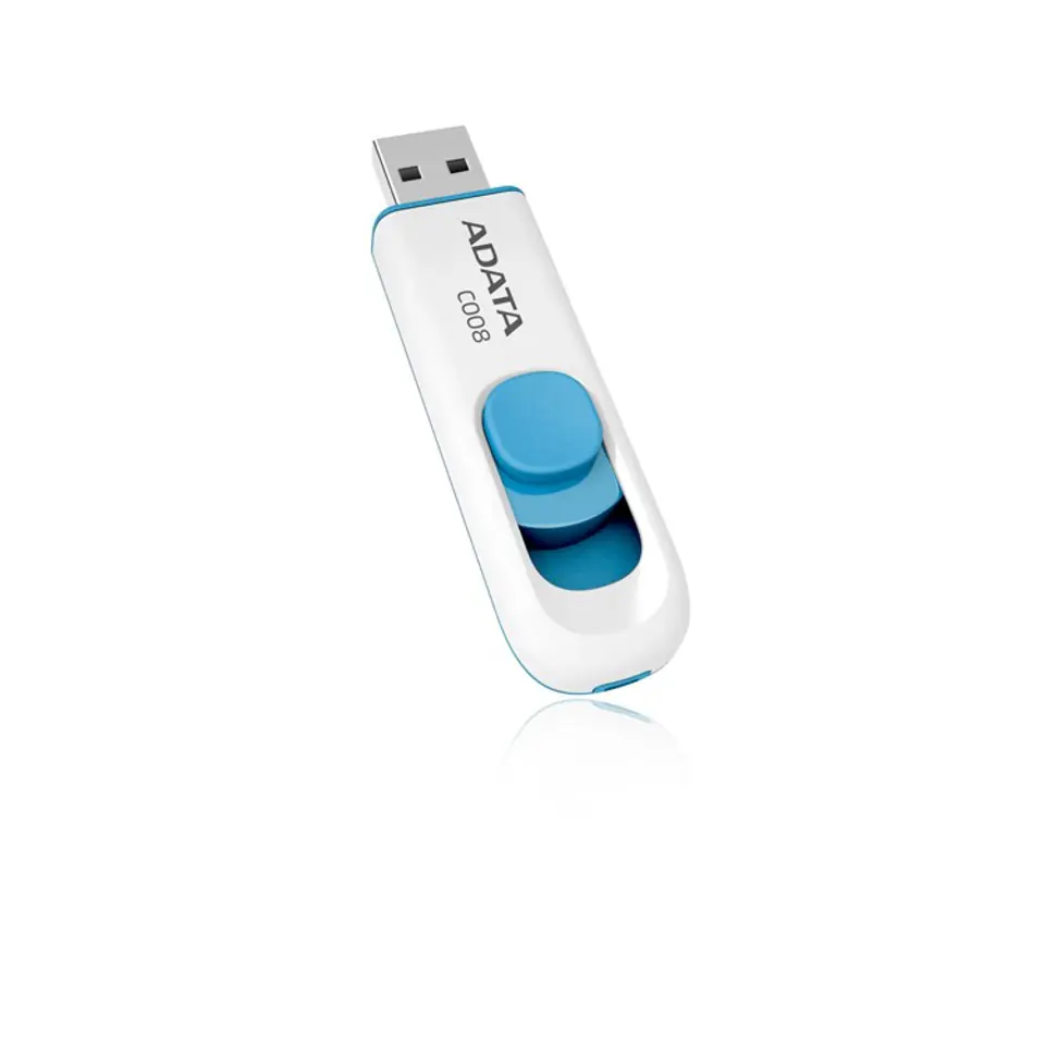 ⁨Pendrive ADATA C008 AC008-32G-RWE (32GB; USB 2.0; kolor biały)⁩ w sklepie Wasserman.eu