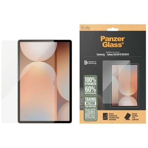 ⁨Szkło hartowane PanzerGlass Ultra-Wide   Fit do Samsung Galaxy Tab S10 FE/S9/S9 FE⁩ w sklepie Wasserman.eu