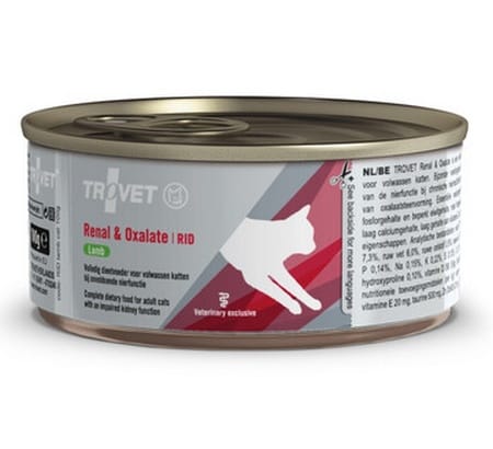 ⁨Trovet RID Renal & Oxalate dla kota jagnięcina puszka 100g⁩ w sklepie Wasserman.eu