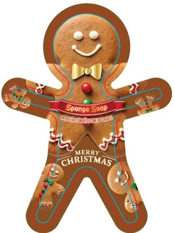 ⁨HURREM SULTAN Sponge Soap Mydełko świąteczne w gąbce do kąpieli Piernik⁩ w sklepie Wasserman.eu