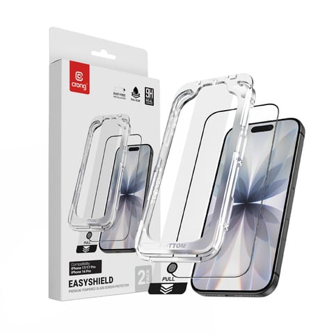 ⁨Crong EasyShield 2-Pack - Szkło hartowane iPhone 17 / iPhone 17 Pro / iPhone 16 Pro (2 sztuki)⁩ w sklepie Wasserman.eu