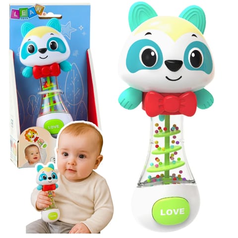 ⁨Grzechotka Zabawka Dla Niemowlaka Miś Z Kolorowymi Kuleczkami⁩ w sklepie Wasserman.eu