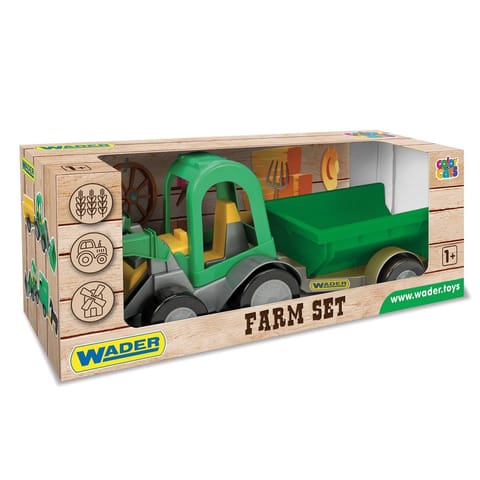 ⁨Tractor with trailer Farmer⁩ at Wasserman.eu