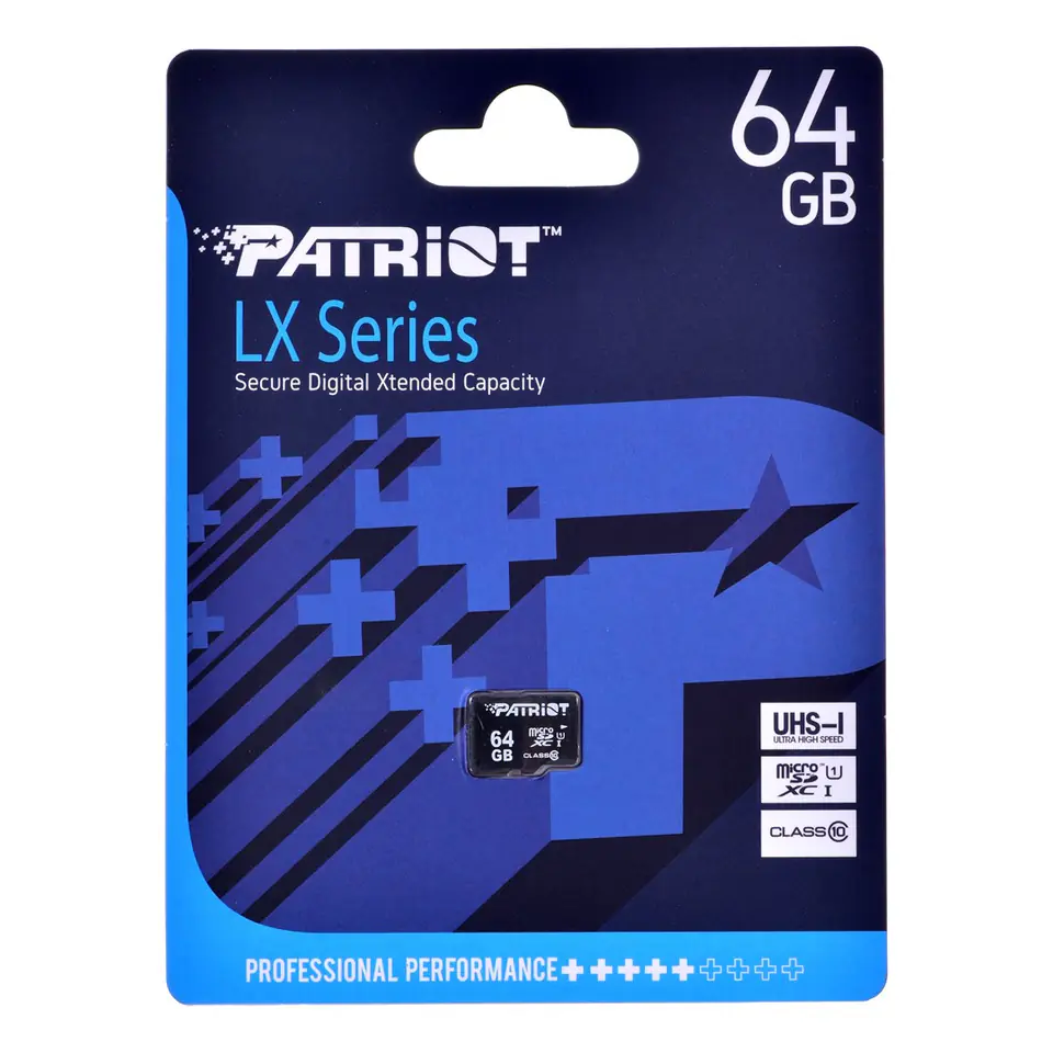 ⁨Patriot Memory PSF64GMDC10 memory card 64 GB MicroSDXC UHS-I Class 10⁩ at Wasserman.eu