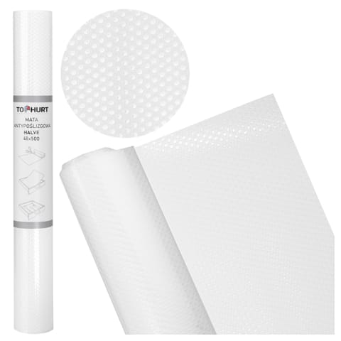 ⁨Mata antypoślizgowa do szuflad HALVE 48 x 500 cm biała⁩ w sklepie Wasserman.eu