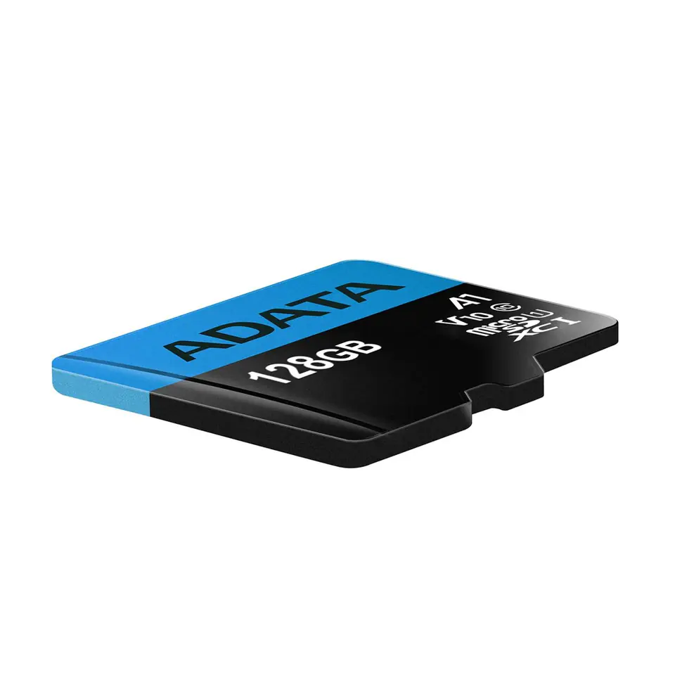 ⁨Karta pamięci z adapterem ADATA Premier AUSDX128GUICL10A1-RA1 (128GB; Class 10; + adapter)⁩ w sklepie Wasserman.eu