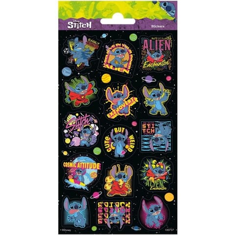 ⁨Brokatowe naklejki Stitch FP10073700 GRAFIX⁩ w sklepie Wasserman.eu