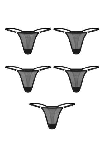 ⁨Violami 5-pak stringi (kolor jak na zdjęciu, rozmiar L/XL)⁩ w sklepie Wasserman.eu