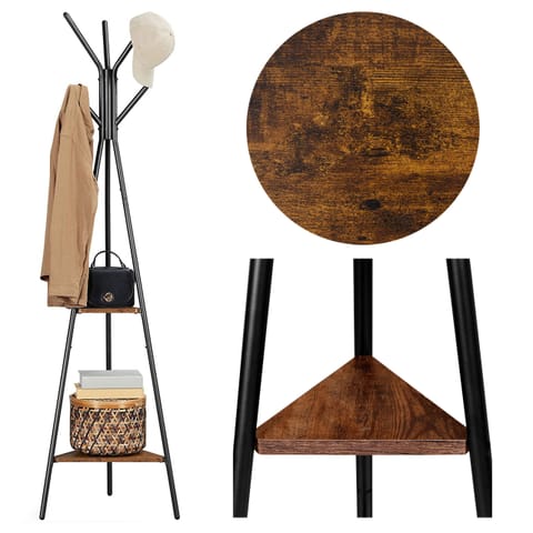 ⁨Wieszak loftowy stojący ALDO RUSTIC czarny⁩ w sklepie Wasserman.eu