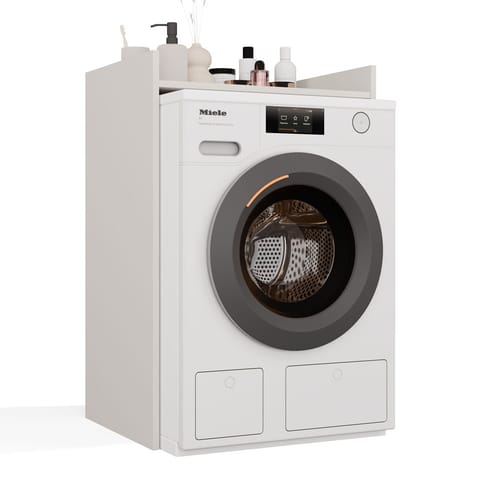 ⁨Szafka Łazienkowa Na Pralkę POLA NP KASZMIR Beż Półka Regał Do Łazienki⁩ w sklepie Wasserman.eu