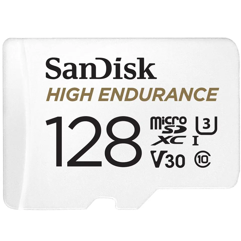 ⁨High Endurance microSDXC 128GB V30 with adapter (DVRs and monitoring)⁩ at Wasserman.eu