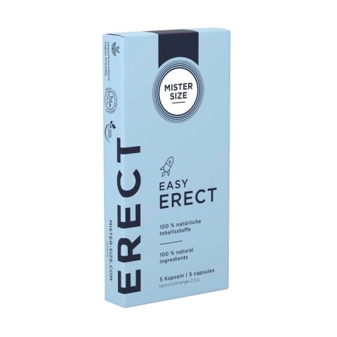 ⁨Kapsułki wspomagające erekcję Easy Erect 5 Capsules Mister Size⁩ w sklepie Wasserman.eu