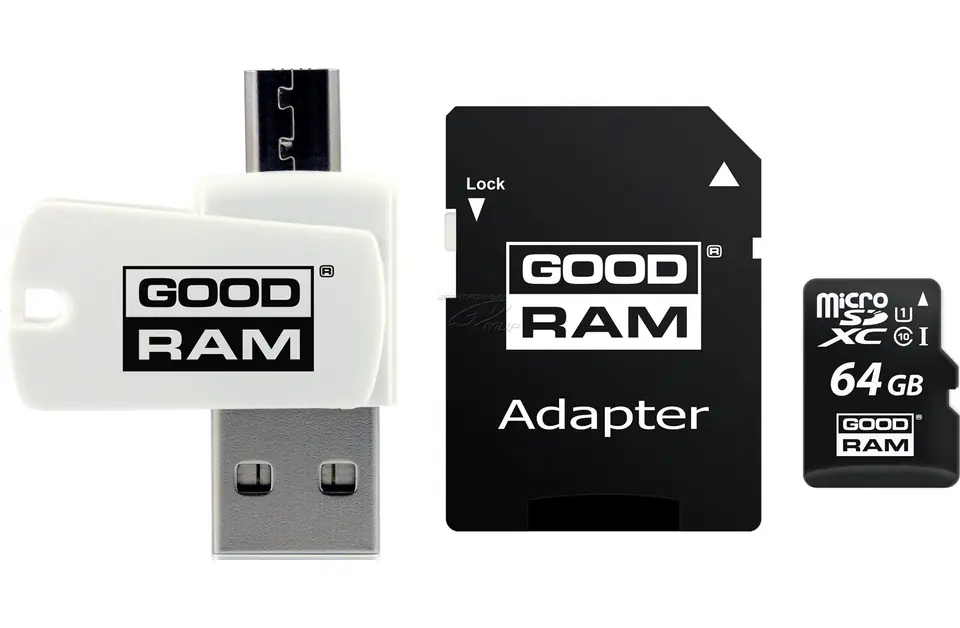 ⁨Goodram  All in one  M1A4-0640R12 memory card 64 GB MicroSDXC Class 10 UHS-I +  The card reader⁩ at Wasserman.eu